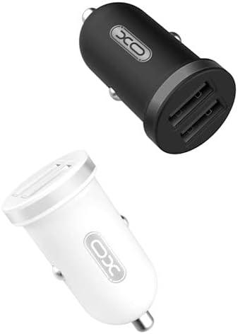XO TZ08 Mini car car  charger set Micro 2.1A - Black