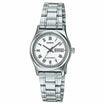 Casio Women's LTP-V006D-7BUDF 30mm Chrome Plated Case - Stainless Steel Band