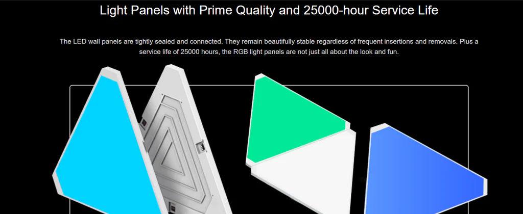 لوحات الإضاءة الذكية 3 قطع من ييلايت