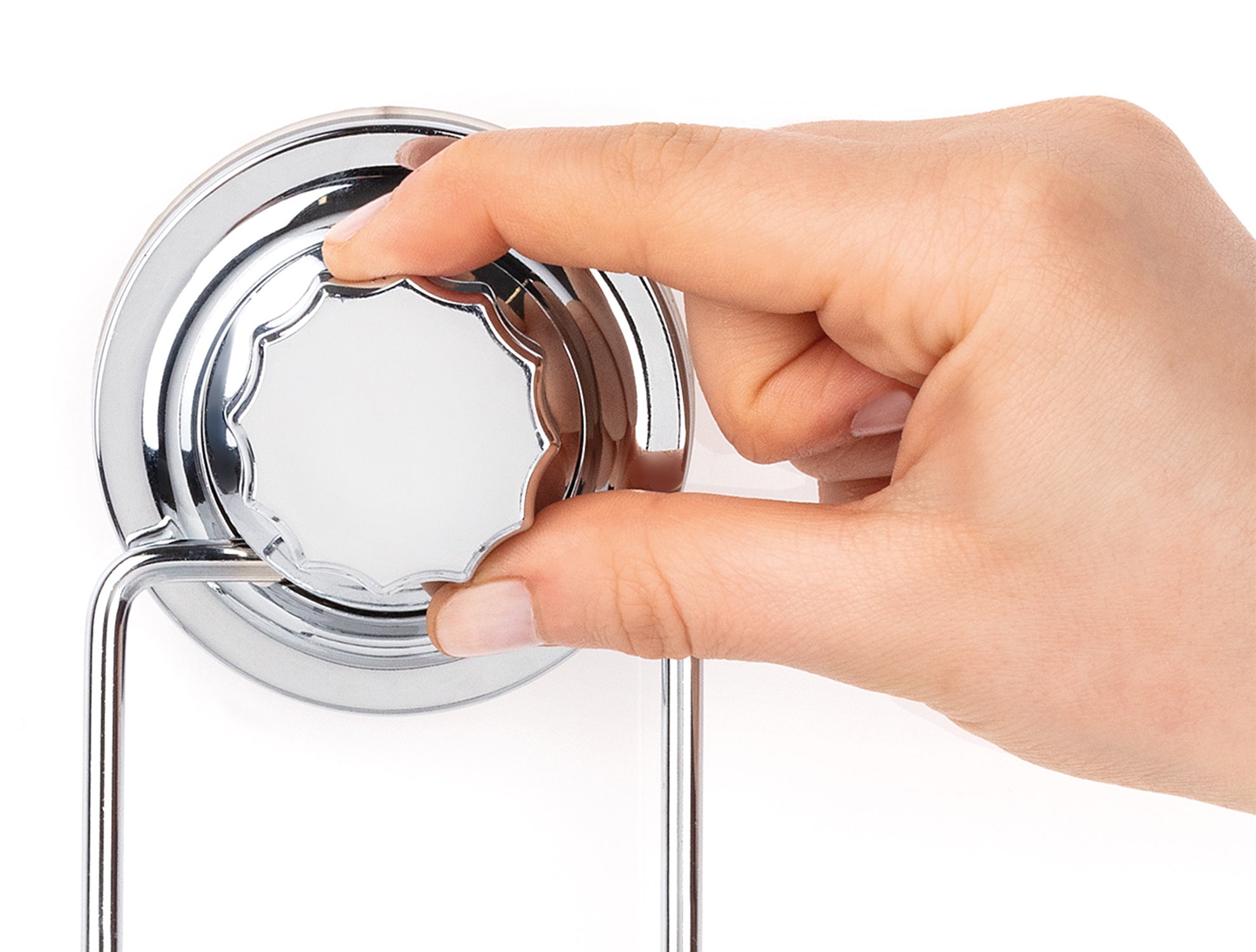 Norme Chrome Vacuum Toothbrush Holder - Madame Coco JO