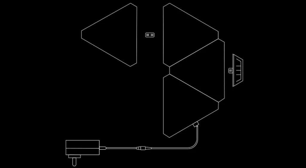 لوحات الإضاءة الذكية 6 قطع من ييلايت