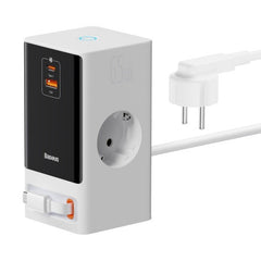 Baseus PowerCombo Digital Power Strip 2AC+1U+1C+Retractable-C 65W