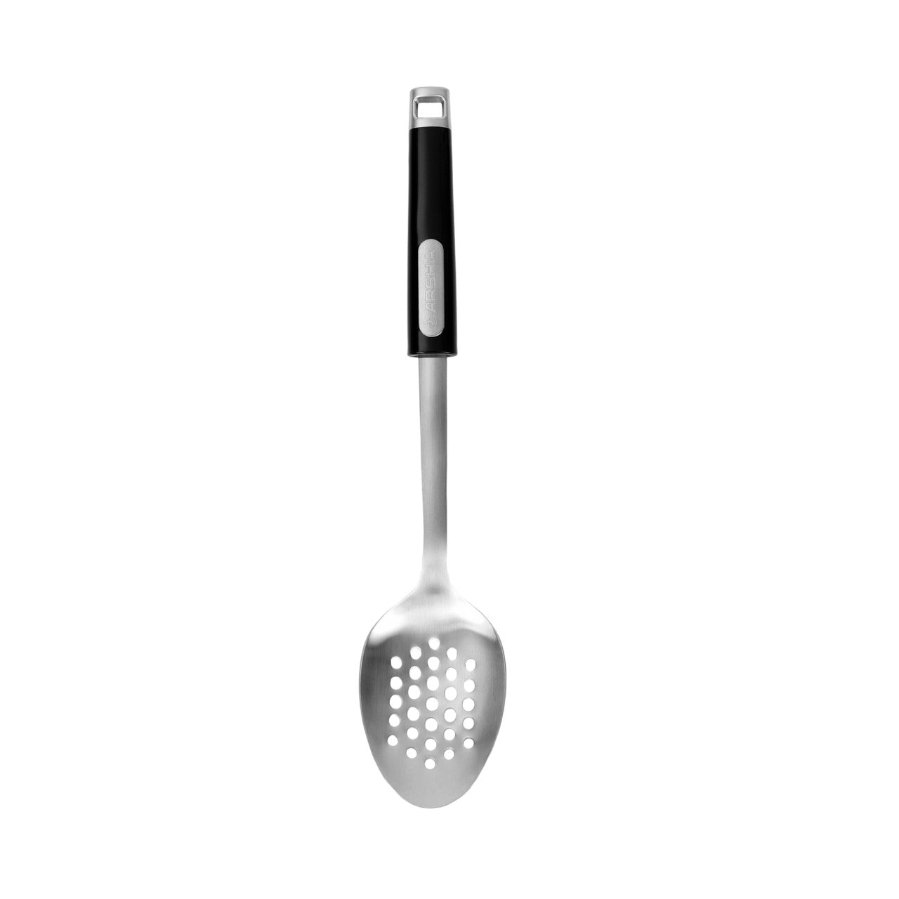 Arshia Slotted Stainless Steel Spoon – Rust-Resistant Head with Draining Slots & Non-Slip Handle