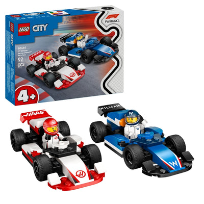 LEGO City F1 Williams Racing & Haas F1 Race Cars – 92 Pieces | Set 60464