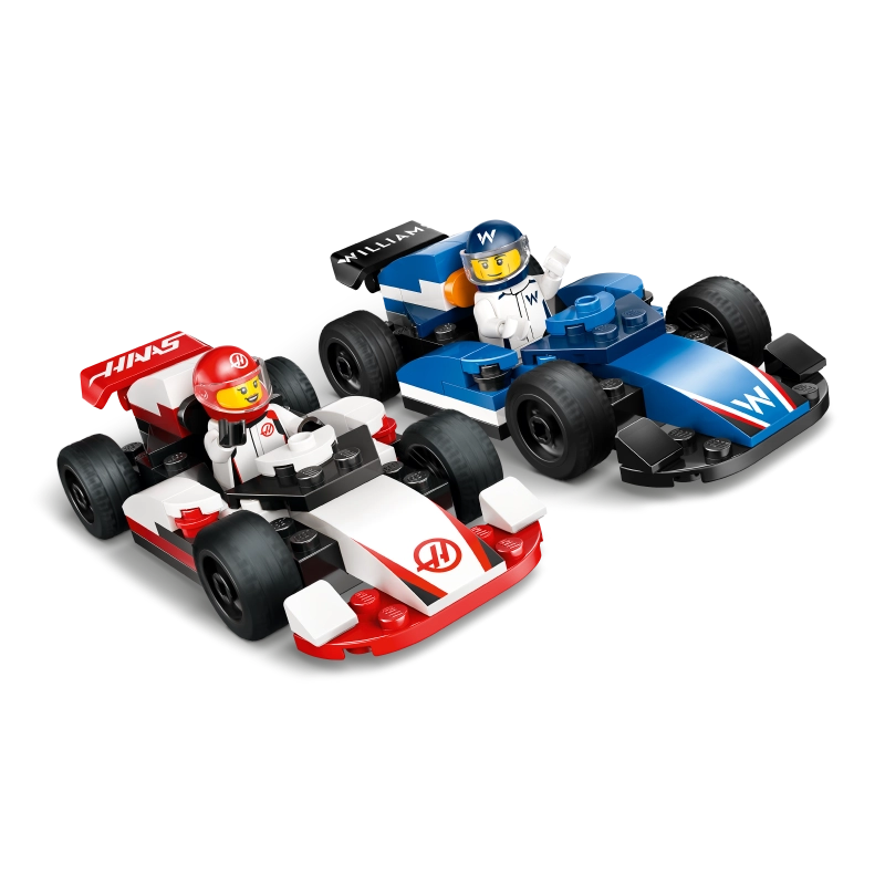 LEGO City F1 Williams Racing & Haas F1 Race Cars – 92 Pieces | Set 60464
