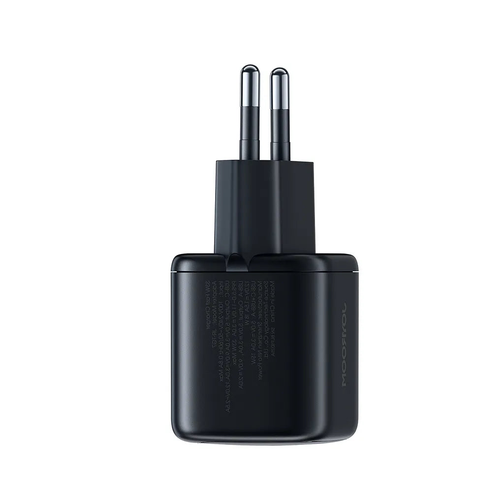 Joyroom JR-TG7 33W Dual Port Fast Charger with USB-C Cable - Black
