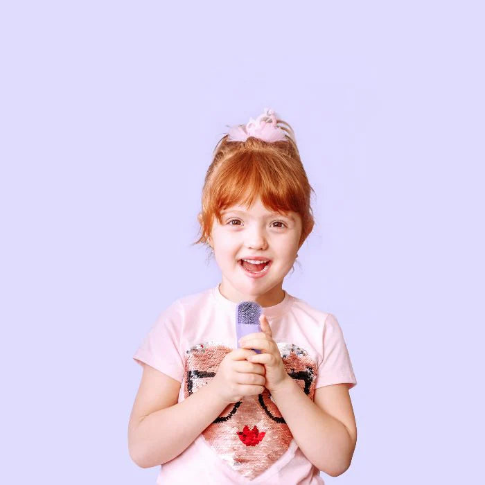 myFirst Voice 2 – Kids Portable Karaoke Machine with Wireless Mic & Voice Filters | Purple