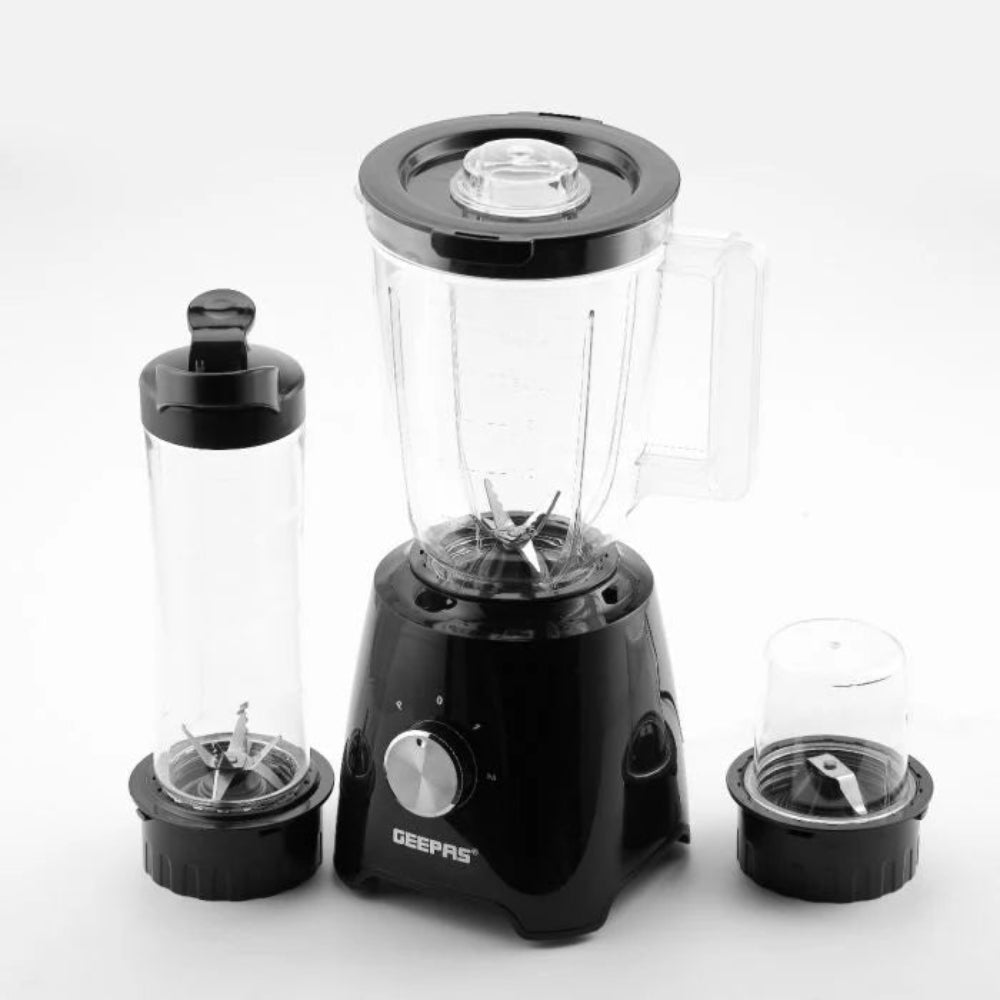Geepas 3-In-1 Super Blender 1.5L & 500ml BPA Jar