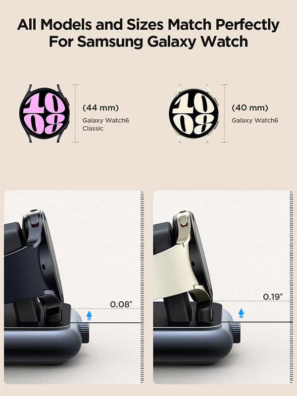 شاحن ساعة جوي روم اللاسلكي للايفون - اسود