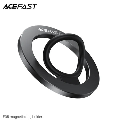 حامل حلقة مغناطيسي ACEFAST E35 لهاتف – لون أسود