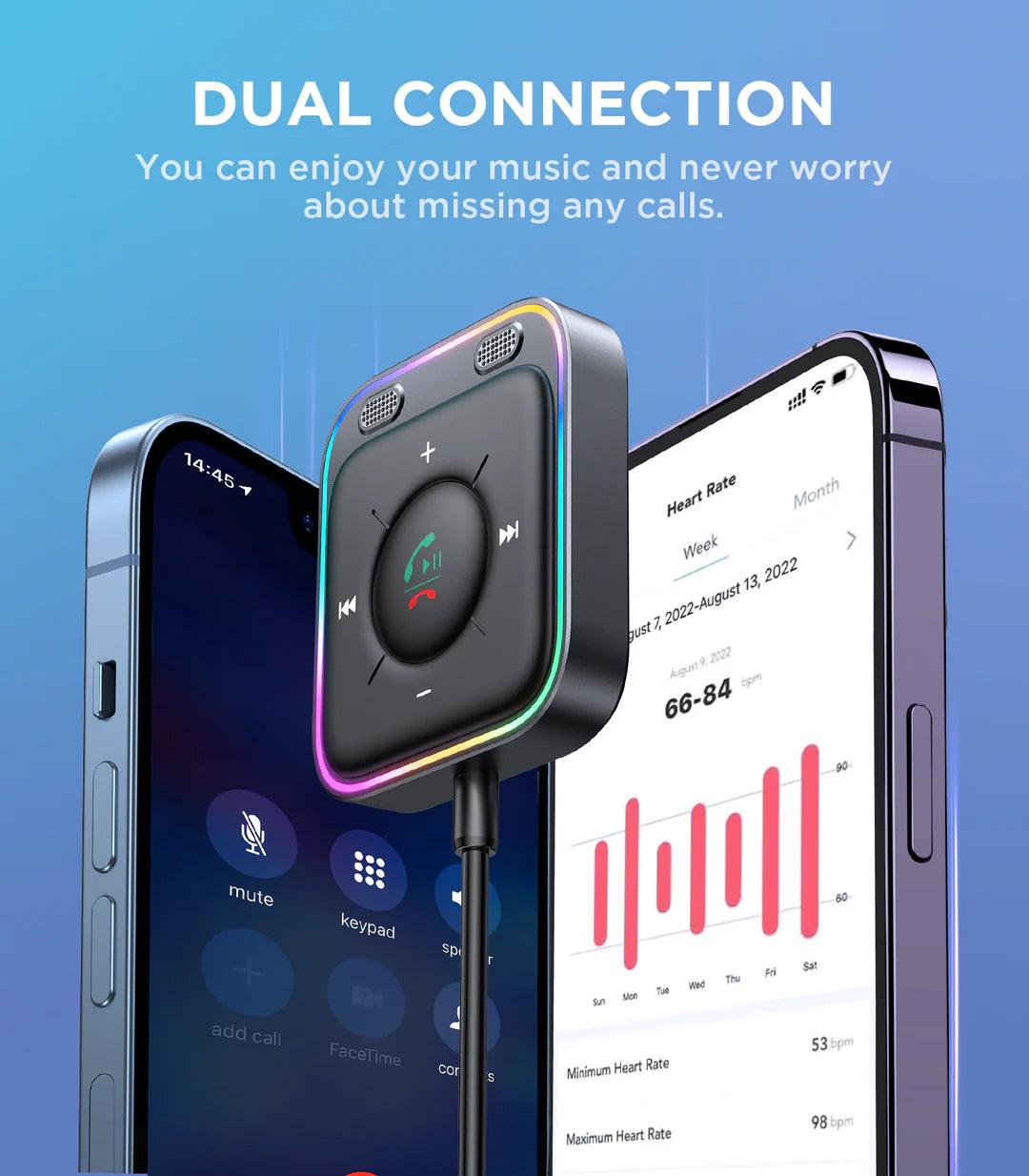 Joyroom Wireless Receiver Bluetooth 5.3 Car Aux Adapter