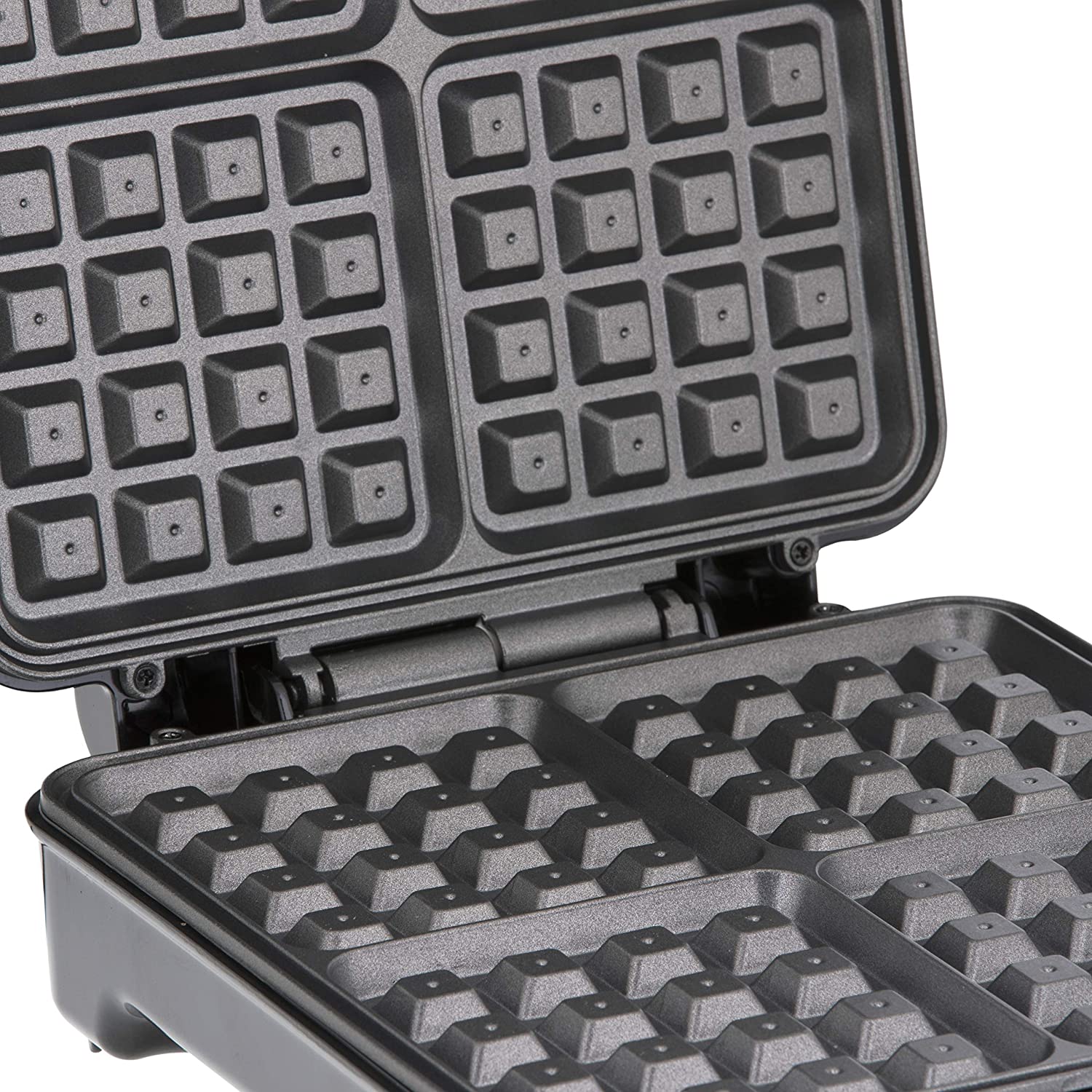 Geepas 4 Slice Waffle Maker 1100W Nonstick Temp Control