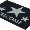 Astra Coco Glitter Entrance Mat 40×60 cm - Black & Silver