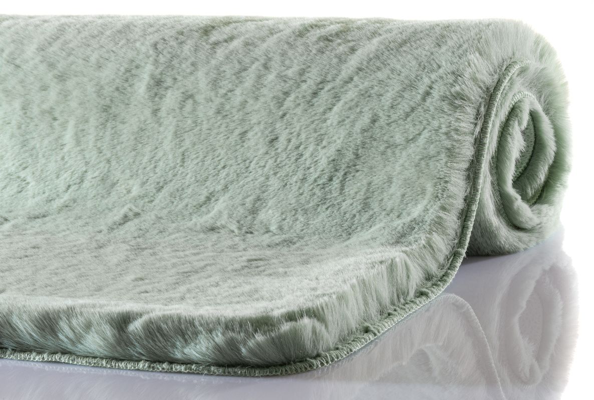 أرضية حمام فرو Schöner Wohnen Bali 60×90 سم - أخضر فاتح ناعم