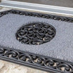 Astra Coco Twin Door Mat 45×75 cm – Grey & Black