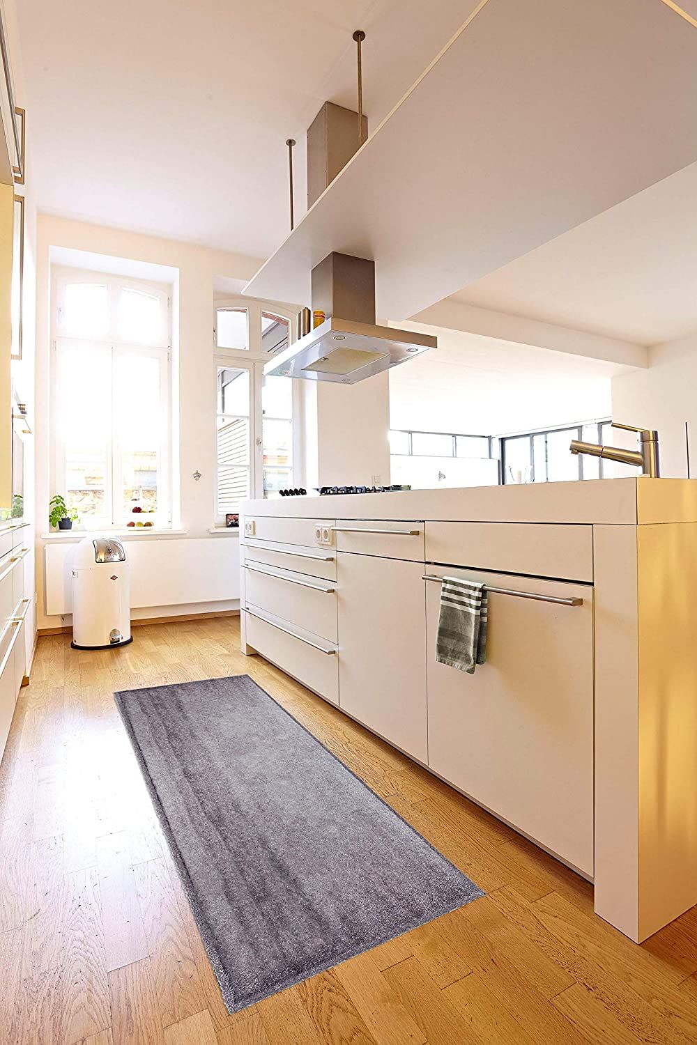 سجادة Astra Pure & Soft طويلة 50×150 سم رمادي أنيق