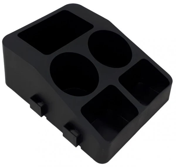 Helios Coffee Corner Stand – Sleek Black Organizer