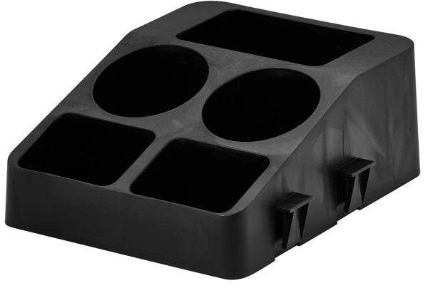 Helios Coffee Corner Stand – Sleek Black Organizer