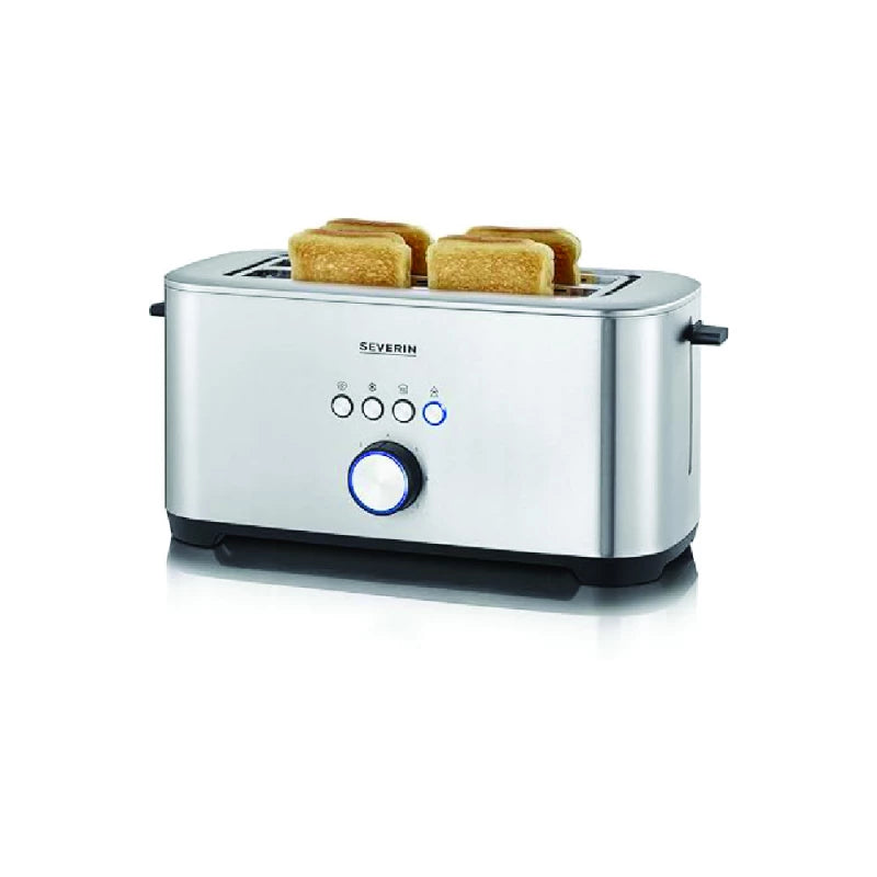 Severin Long Slot Toaster - 1400W, Polished Stainless Steel