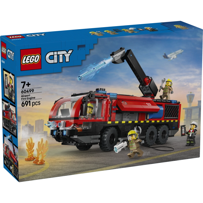 LEGO City Airport Fire Truck – 691 Pieces | Set 60499