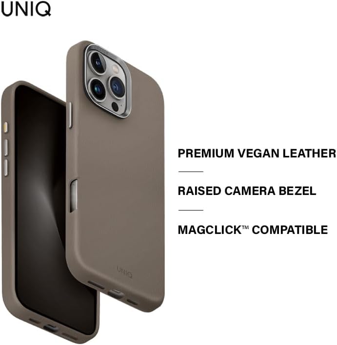 UNIQ LYDEN iPhone 15 Pro MagClick Case – Flint Grey