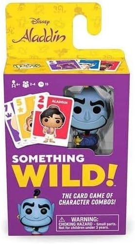 من فانكو Funko Signature Games: Something Wild Card Game- Aladdin أوراق لعب مع مجسمات مصغرة لشخصيات كرتونية