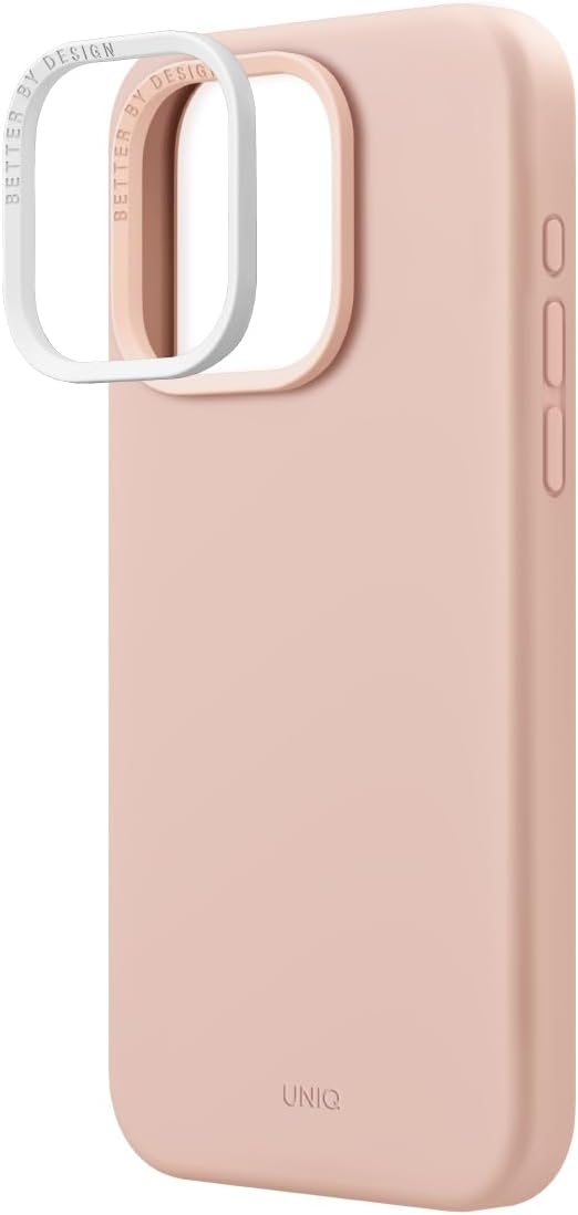 غطاء UNIQ HYBRID لهاتف iPhone 15 Pro – MagClick – Blush Pink