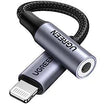UGREEN Lightning M/F Cable, 10cm, Aluminum Shell, Braided