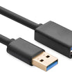 UGREEN USB 3.0 Extension Cable – Male to Female, Black