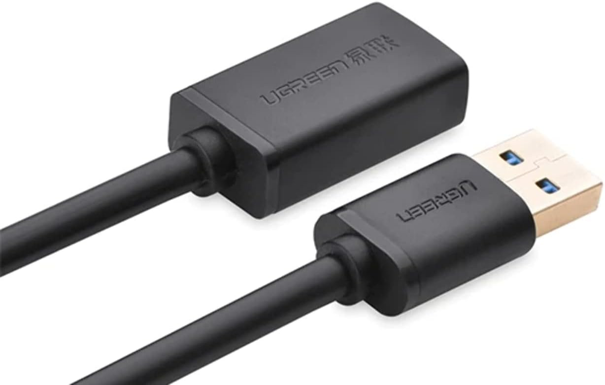 UGREEN كابل تمديد USB 3.0 ذكر إلى أنثى – أسود