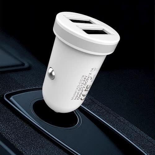 XO TZ08 Mini car car  charger set Micro 2.1A - Black