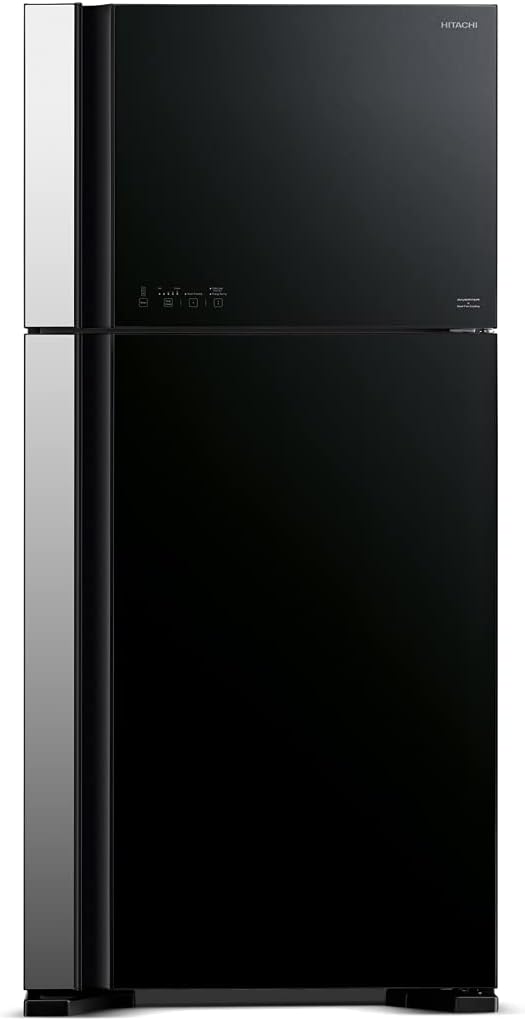 ثلاجة هيتاشي 550 لتر بابين زجاج | R-VG700PS7
