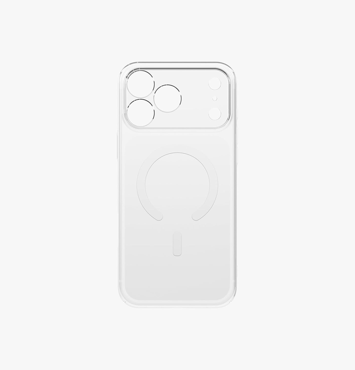 UNIQ Hybrid iPhone 17 Pro MagClick Charging AirSuit - Glossy Clear/White