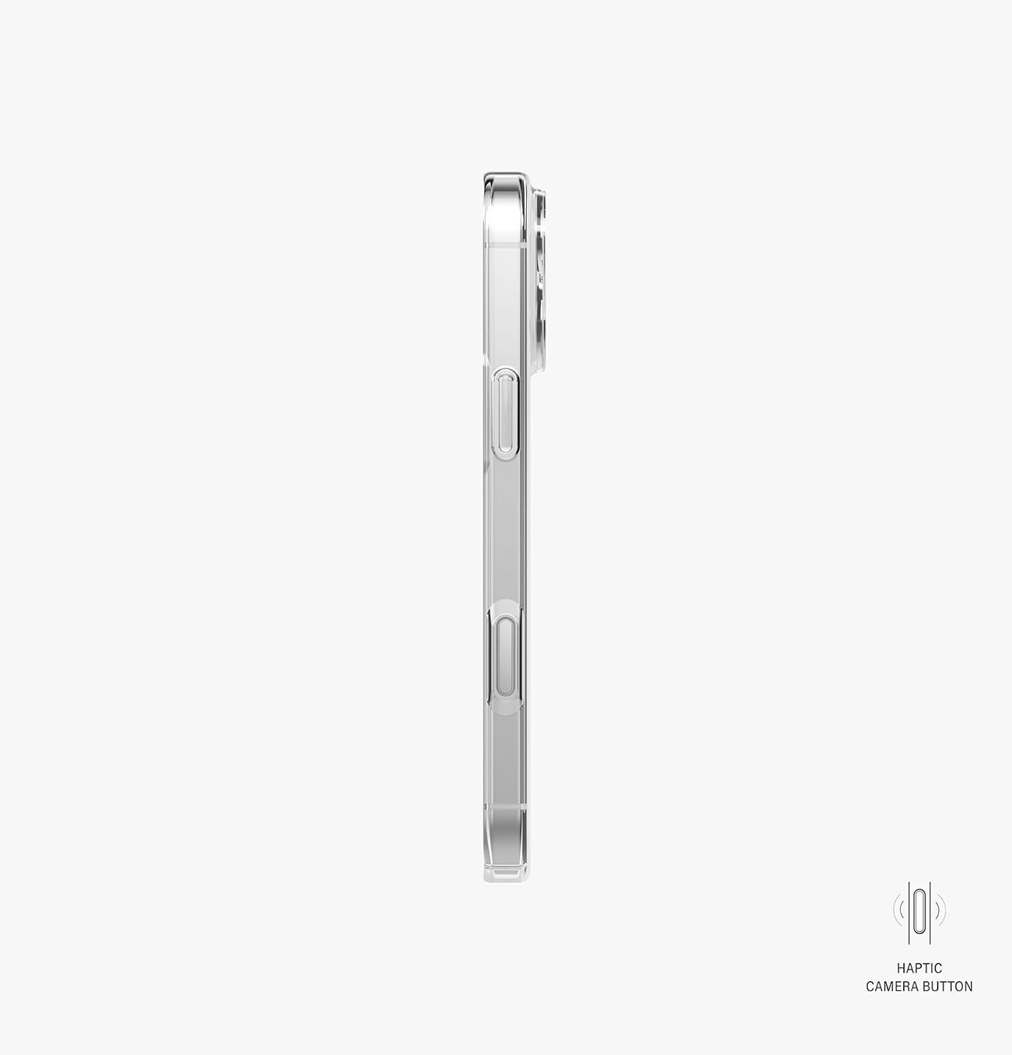 UNIQ Hybrid iPhone 17 Pro MagClick Charging AirSuit - Glossy Clear/White
