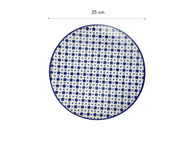 Rêve Bleu Délicat Dessert Plate 25 Cm - Madame Coco JO