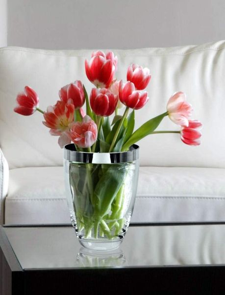 مزهرية كريستال 25 سم من Edzard Charlotte - فاخرة وأنيقة