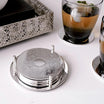 Edzard Brügge Silver-Plated Coasters Set 6 with Stand 9cm