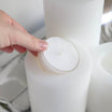 Edzard Cornelius 15cm Candle-Shaped Small Candle Holder - White