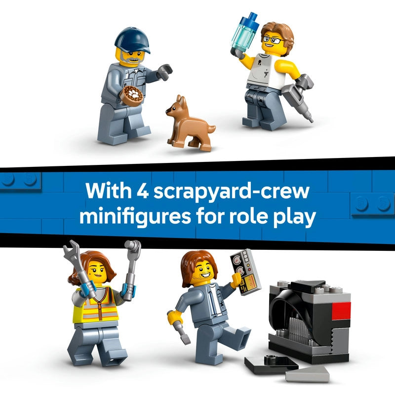 LEGO City Scrap Yard with Cars – 871 Pieces | Set 60472