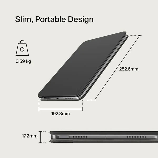 حافظة لوحة مفاتيح Belkin Pro مع حامل مغناطيسي لجهاز iPad Pro 11 بوصة (M4)