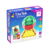 TileTek Magnetic Tiles Dome Pack, 18 Curved Pieces, Ages 3+