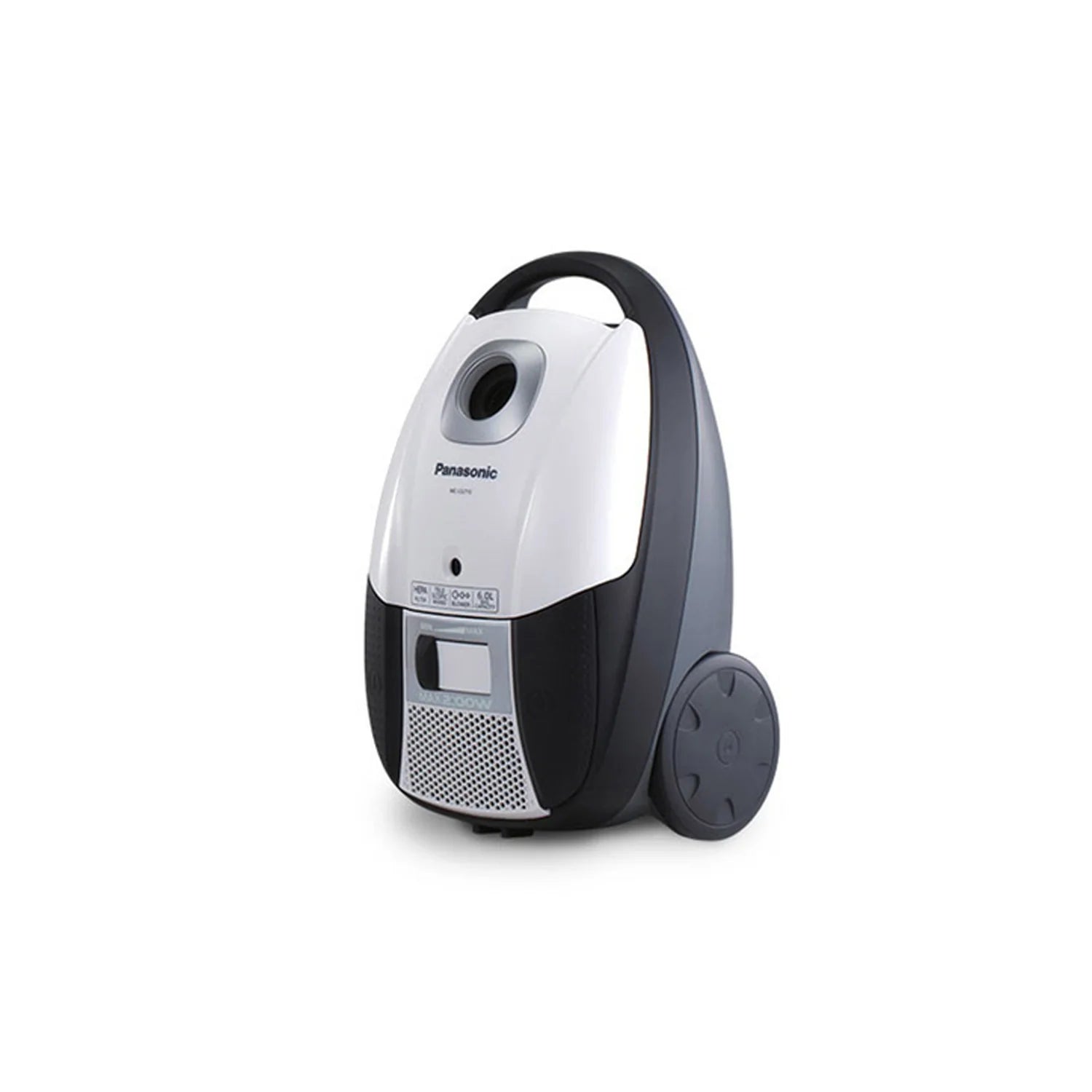 مكنسة كهربائية باناسونيك 2100 واط مع كيس - أبيض وأسود