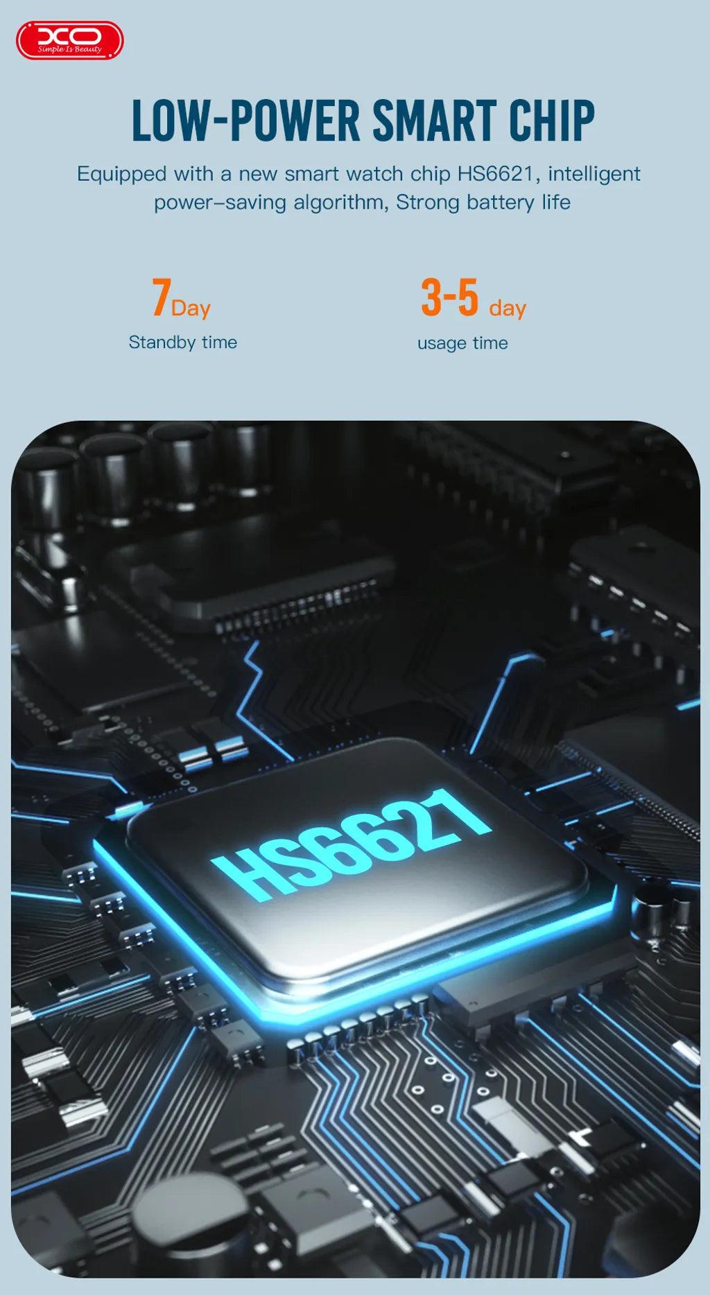 ساعة XO W7 Pro الذكية للاتصال الرياضي