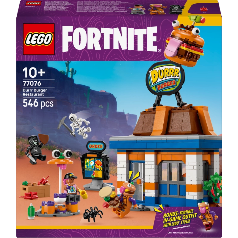 LEGO Fortnite Durr Burger Restaurant – 546 Pieces | Set 77076