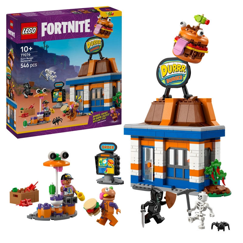LEGO Fortnite Durr Burger Restaurant – 546 Pieces | Set 77076