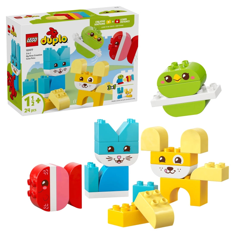 LEGO DUPLO 3 in 1 Creative Cute Pets – 24 Pieces | Set 10477