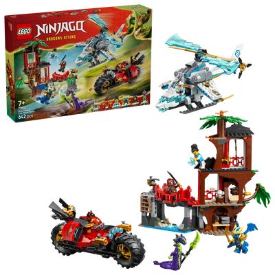 LEGO NINJAGO Ninja Fiakel Tree House Battle – 642 Pieces | Set 71857