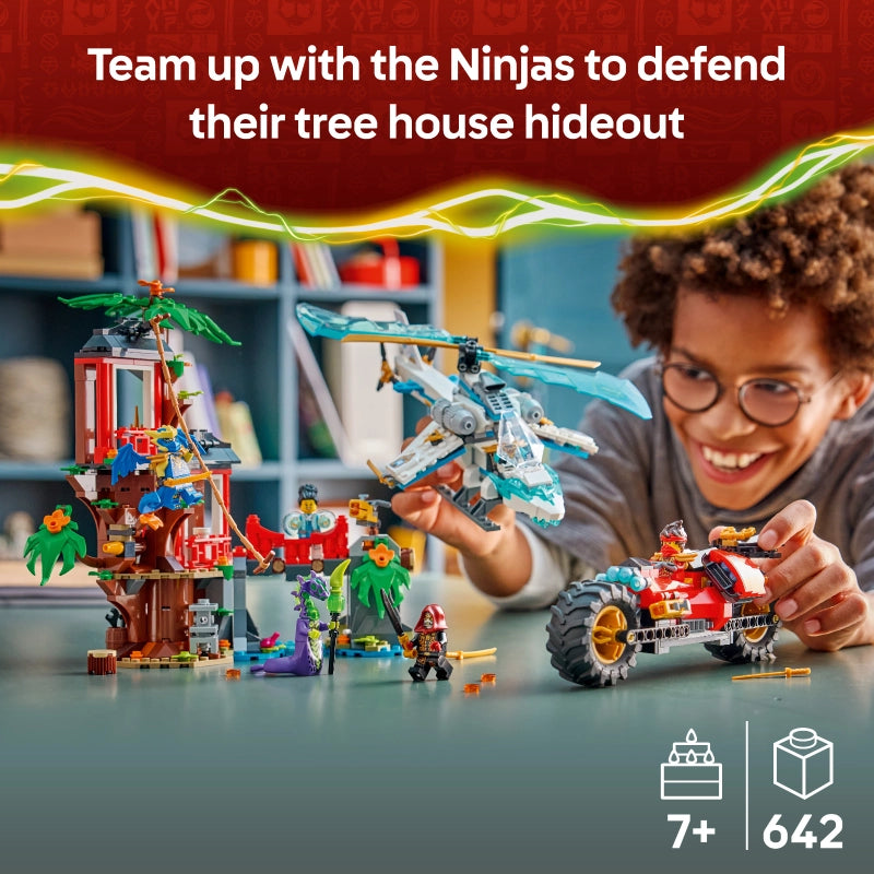 LEGO NINJAGO Ninja Fiakel Tree House Battle – 642 Pieces | Set 71857