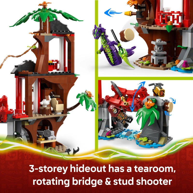 LEGO NINJAGO Ninja Fiakel Tree House Battle – 642 Pieces | Set 71857