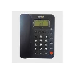 Lemon Corded Telephone with Caller ID Display, Desktop & Wall Mountable, PA-01